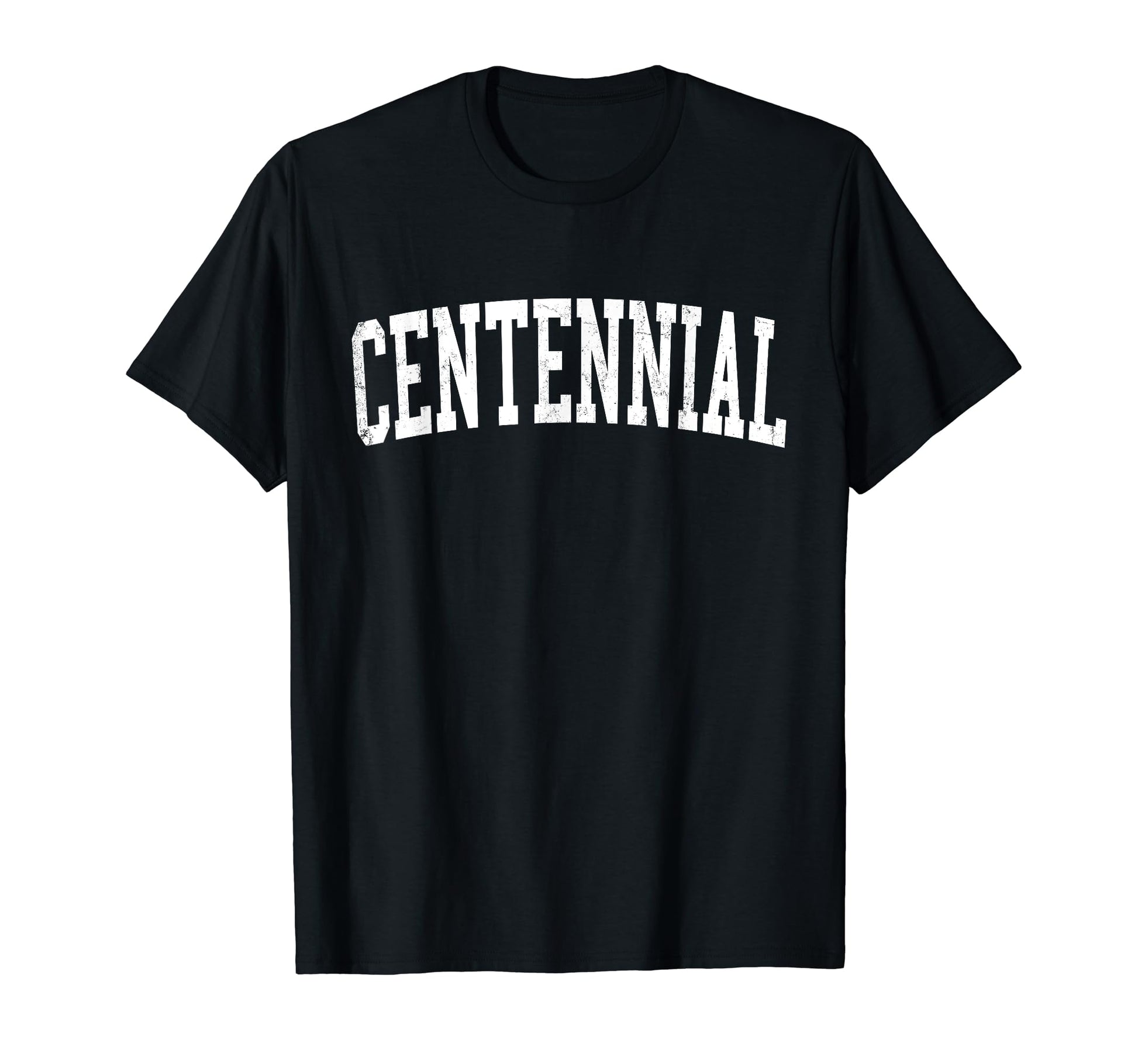 Centennial Co Distressed White T-Shirt - Casual Everyday Wear Men Women - T-Shirt, Sweatshirt, Hoodie