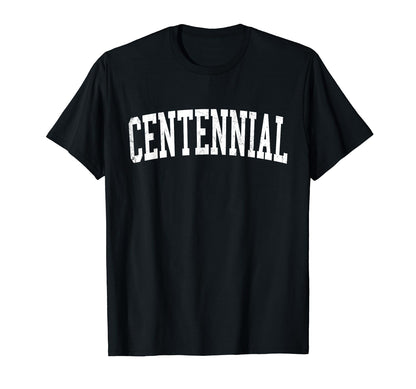 Centennial Co Distressed White T-Shirt - Casual Everyday Wear Men Women - T-Shirt, Sweatshirt, Hoodie