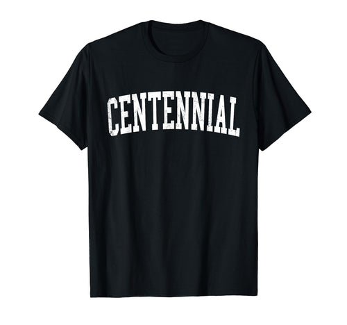 Centennial Co Distressed White T-Shirt - Casual Everyday Wear Men Women - T-Shirt, Sweatshirt, Hoodie