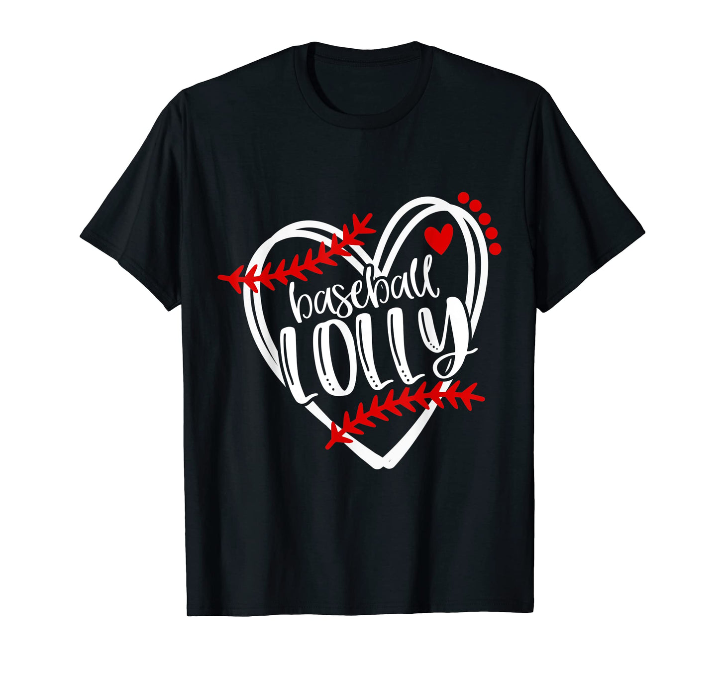 Baseball Lolly Distressed Heart Laces T-Shirt - Custom Art Print Unisex - T-Shirt, Sweatshirt, Hoodie
