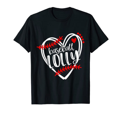 Baseball Lolly Distressed Heart Laces T-Shirt - Custom Art Print Unisex - T-Shirt, Sweatshirt, Hoodie