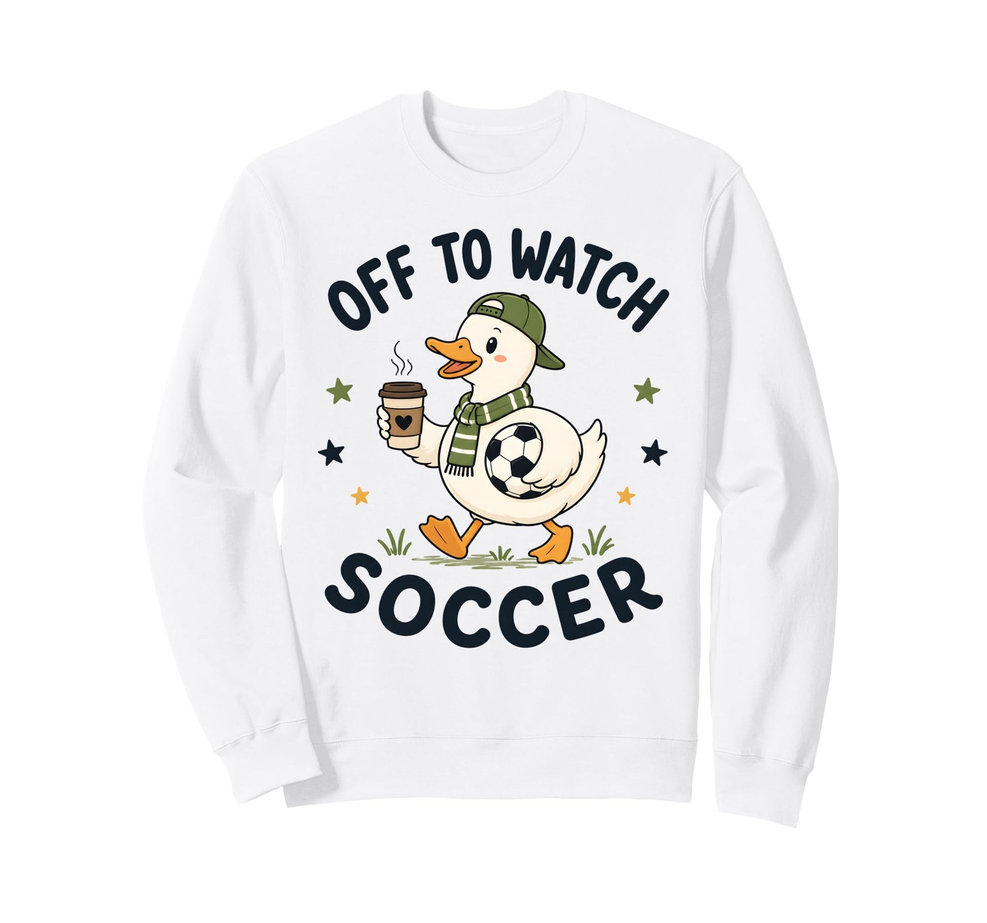 Off To Watch Soccer Mom Goose Sweatshirt - Casual Everyday Wear for Adults - T-Shirt, Sweatshirt, Hoodie