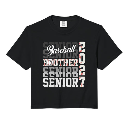 Senior 2027 Baseball Brother Proud Hoodie - Casual Everyday Wear Unisex - T-Shirt, Sweatshirt, Hoodie
