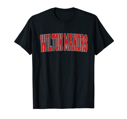 Wilton Manors Fl Florida Varsity Usa T-Shirt - Trendy Graphic for Adults - T-Shirt, Sweatshirt, Hoodie