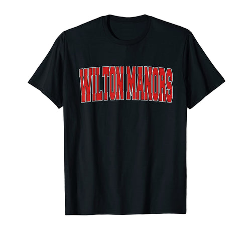 Wilton Manors Fl Florida Varsity Usa T-Shirt - Trendy Graphic for Adults - T-Shirt, Sweatshirt, Hoodie