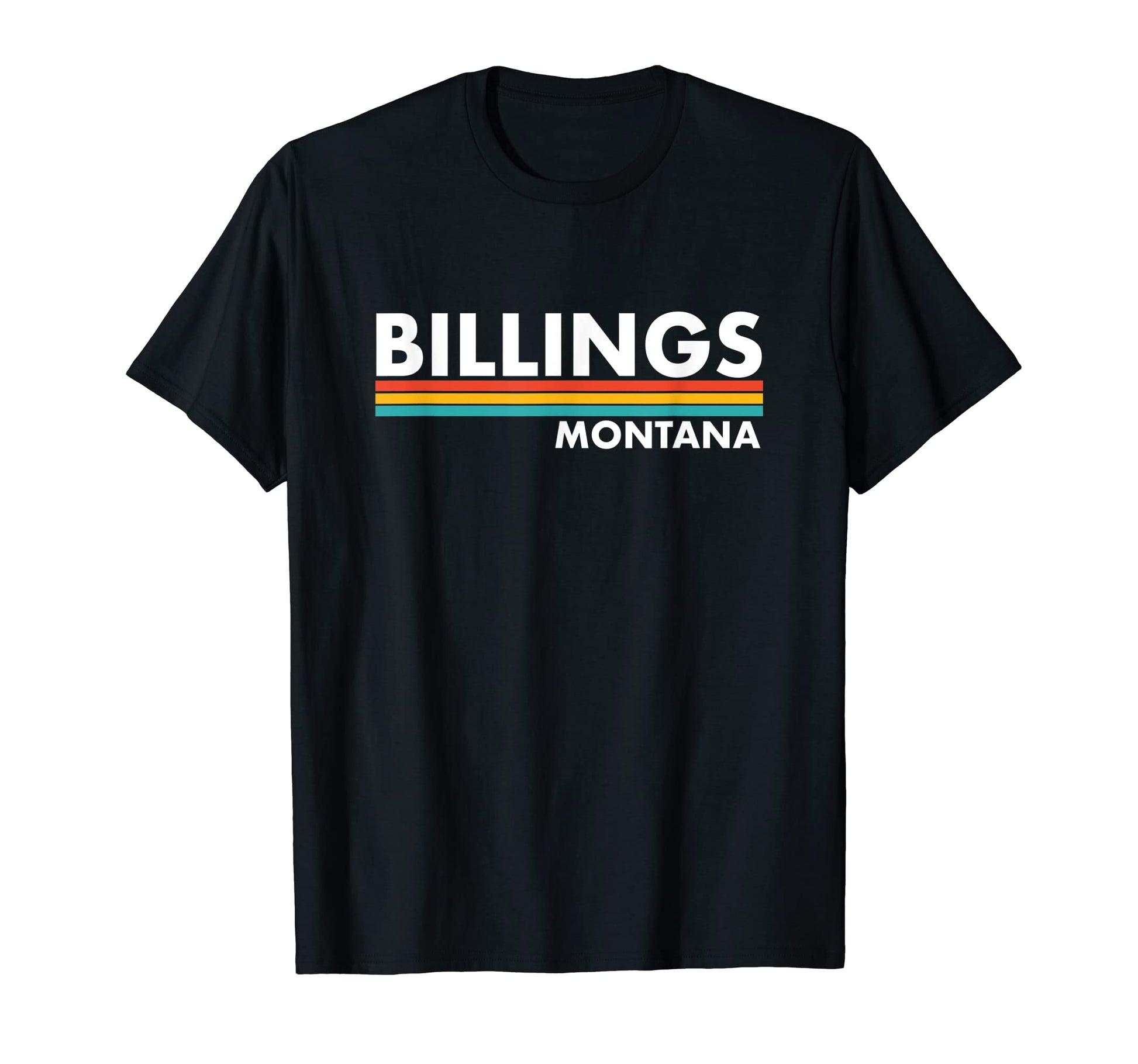 Billings Montana Stripes T-Shirt - Casual Everyday Wear for Adults - T-Shirt, Sweatshirt, Hoodie