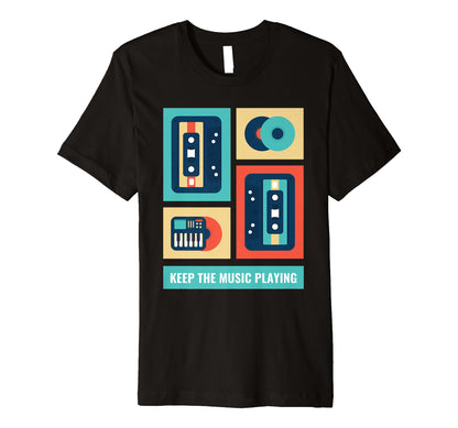 Music 80S Hip Hop Cassette Tape Gift T-Shirt - Novelty Apparel Unisex - T-Shirt, Sweatshirt, Hoodie