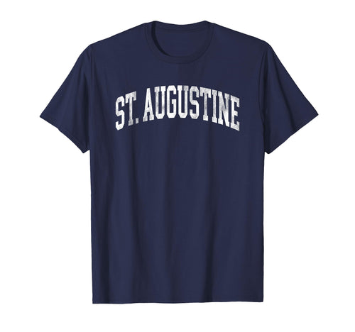 St Augustine Florida Varsity Arched T-Shirt - Aesthetic Graphic Men Women - T-Shirt, Sweatshirt, Hoodie