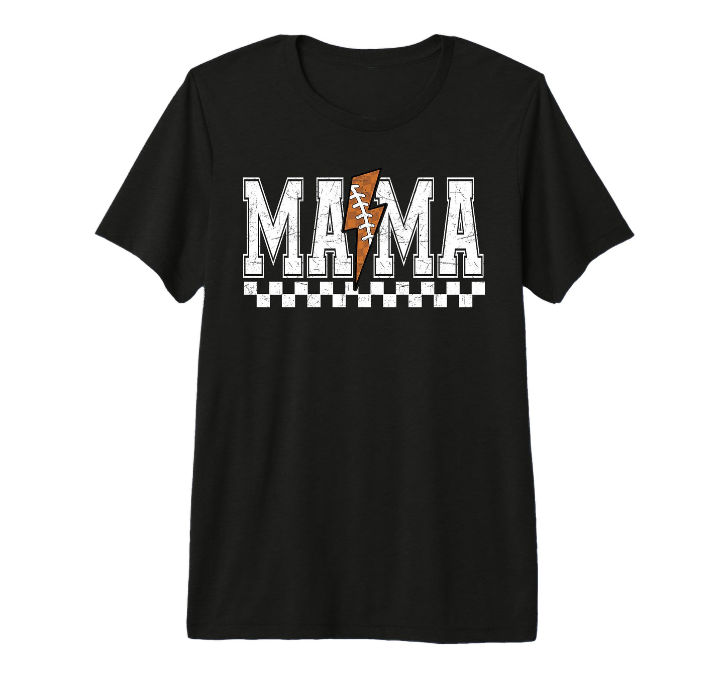 Football Mama Fall Lightning Bolt T-Shirt - Novelty Apparel for Adults - T-Shirt, Sweatshirt, Hoodie