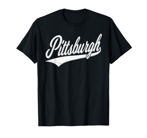 Pittsburgh Pa Varsity Script Sports T-Shirt - Aesthetic Graphic for Adults - T-Shirt, Sweatshirt, Hoodie