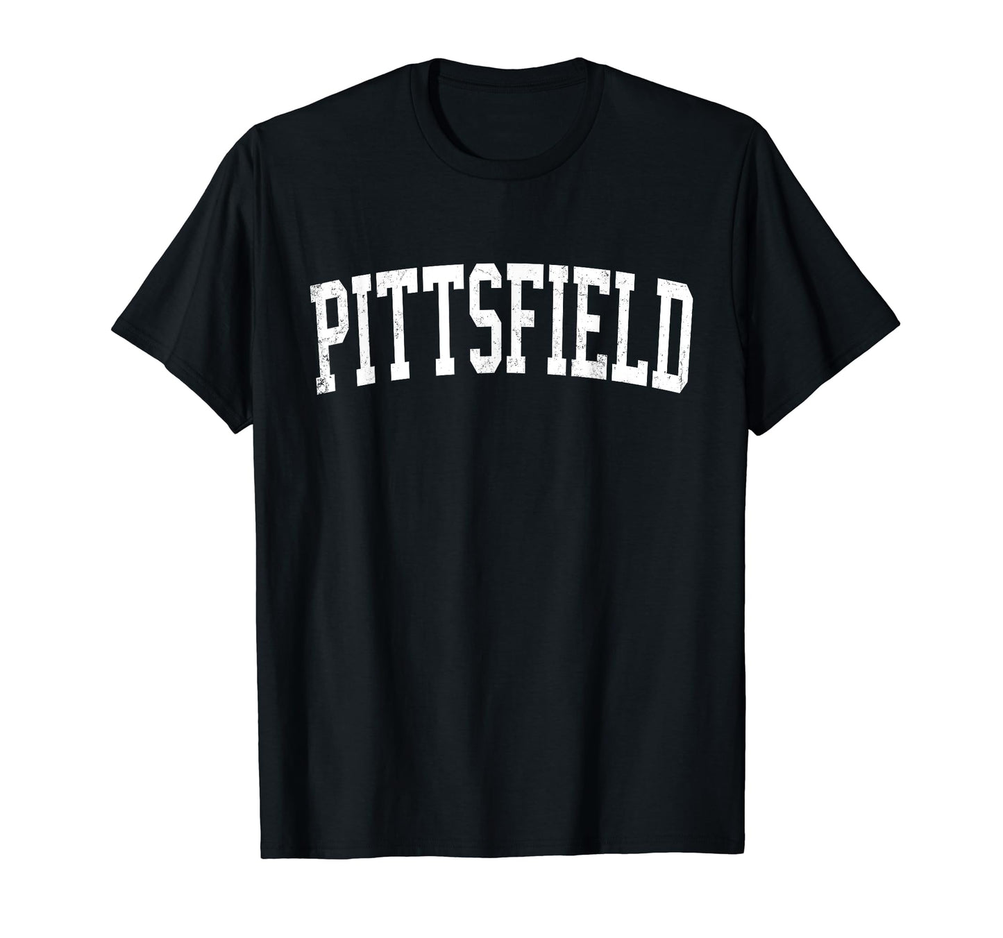 Pittsfield Ma Distressed White T-Shirt - Fun Novelty Design Men Women - T-Shirt, Sweatshirt, Hoodie