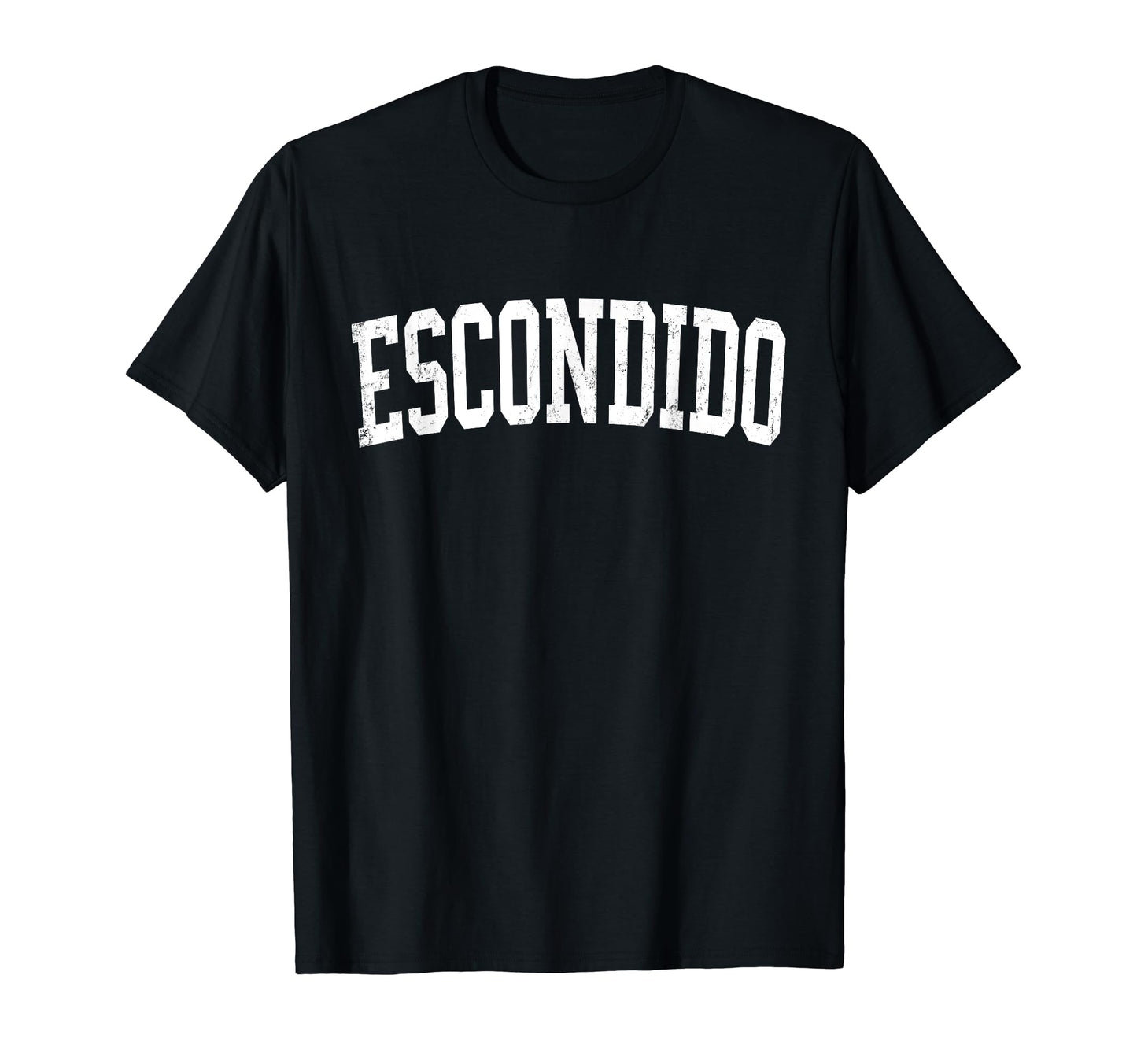 Escondido Ca Distressed White Varsity T-Shirt - Streetwear Style for Adults - T-Shirt, Sweatshirt, Hoodie