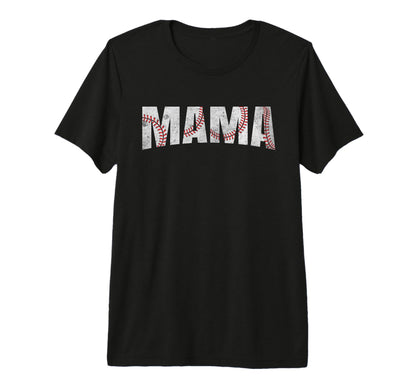 Baseball Mama Mothers Day Baseball Mom T-Shirt - Minimalist Print Unisex - T-Shirt, Sweatshirt, Hoodie