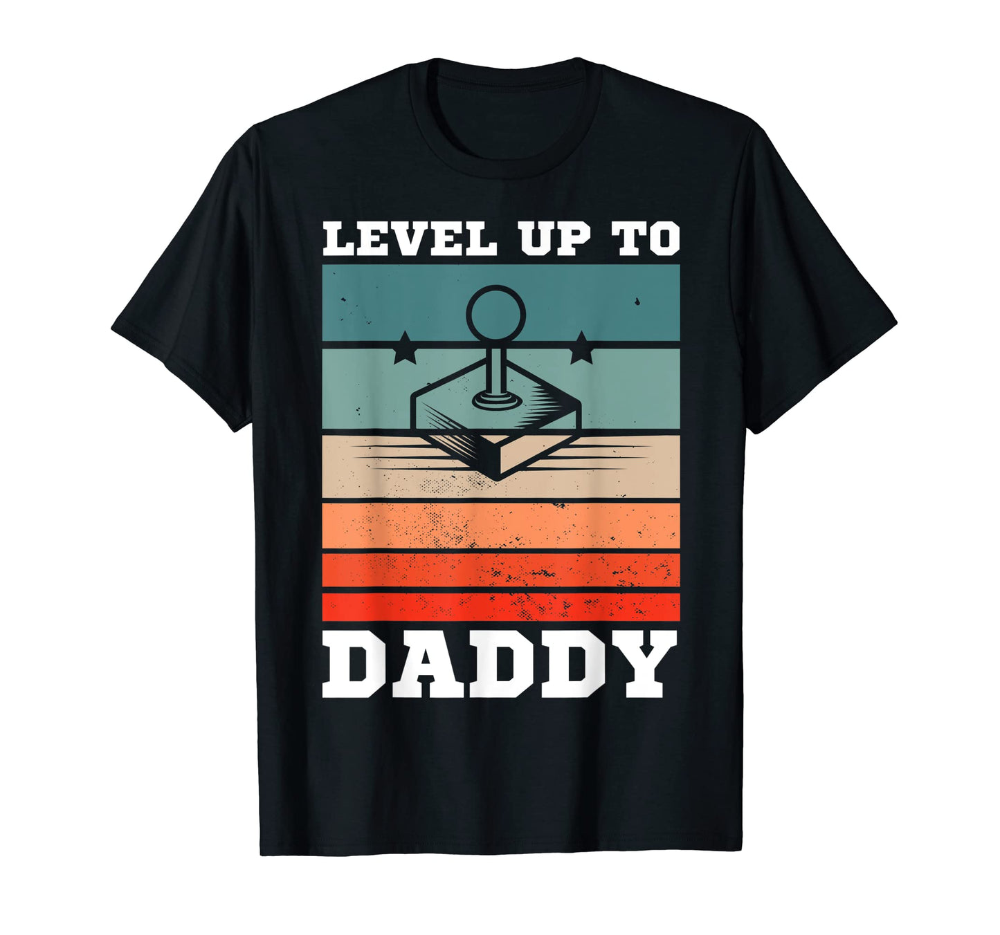 Mens First Time Dad Level Up To Daddy T-Shirt - Unique Graphic for Adults - T-Shirt, Sweatshirt, Hoodie