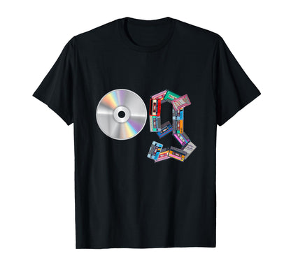 Old School Og Hip Hop Head Vinyl T-Shirt - Fun Novelty Design Men Women - T-Shirt, Sweatshirt, Hoodie