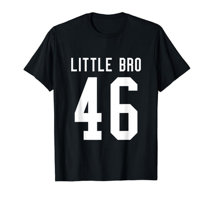 Number 46 Little Bro Biggest Fan T-Shirt - Custom Art Print Men Women - T-Shirt, Sweatshirt, Hoodie