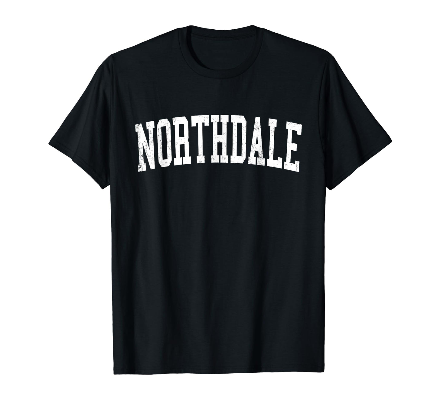 Northdale Fl Distressed White Varsity T-Shirt - Aesthetic Graphic Unisex - T-Shirt, Sweatshirt, Hoodie