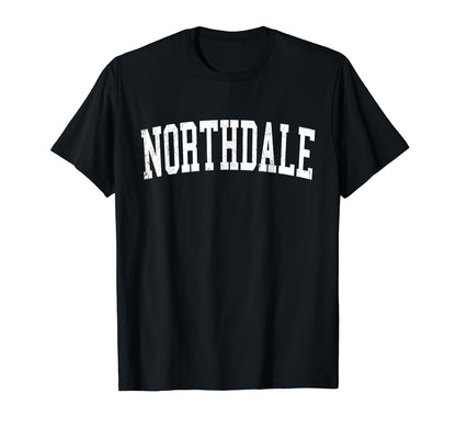 Northdale Fl Distressed White Varsity T-Shirt - Aesthetic Graphic Unisex - T-Shirt, Sweatshirt, Hoodie