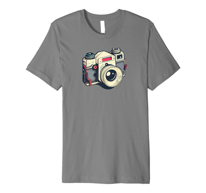 Eighties Vibe Slr Camera Photography T-Shirt - Minimalist Print Unisex - T-Shirt, Sweatshirt, Hoodie