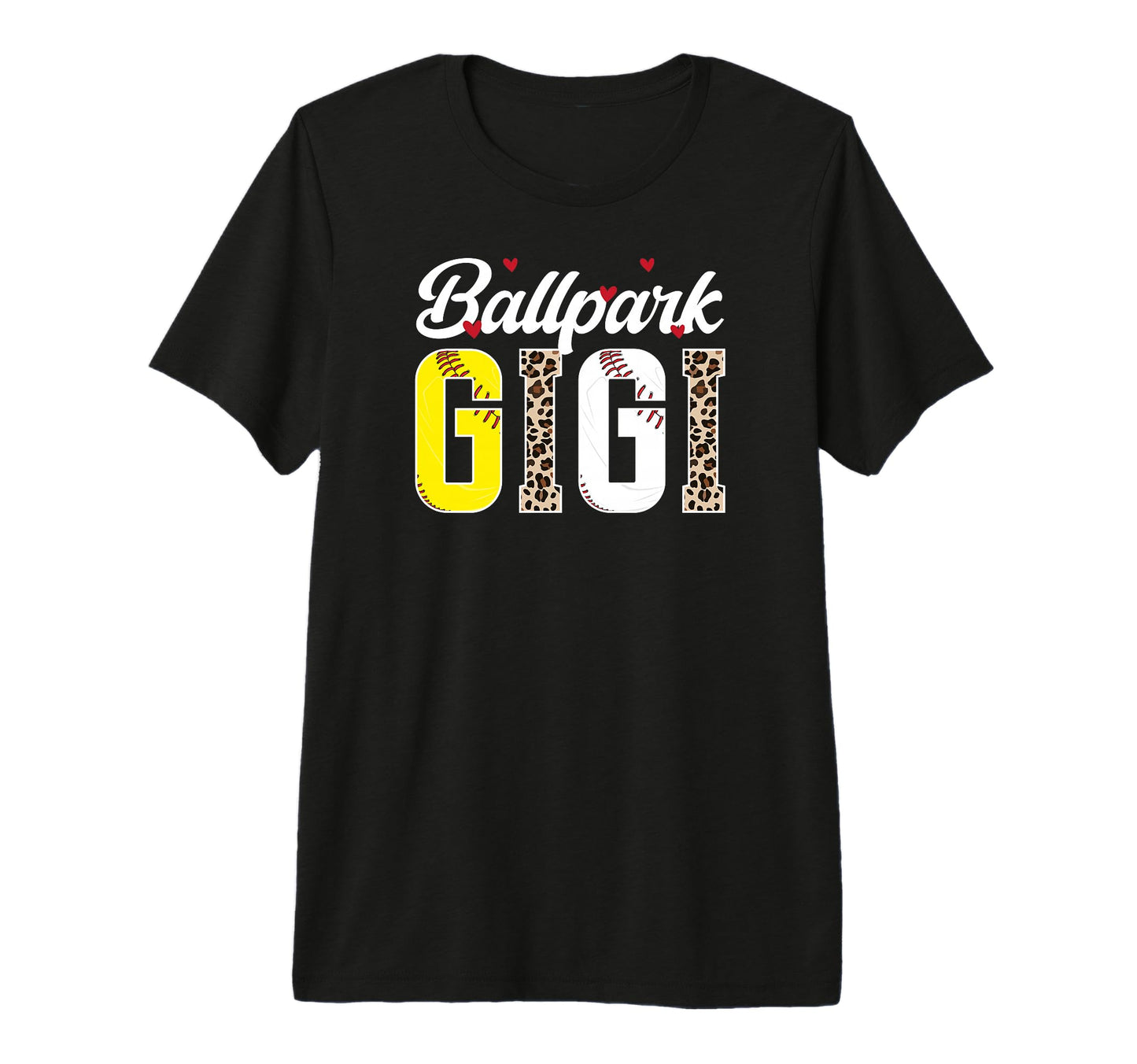 Ballpark Gigi Leopard Baseball Softball T-Shirt - Graphic Print Men Women - T-Shirt, Sweatshirt, Hoodie