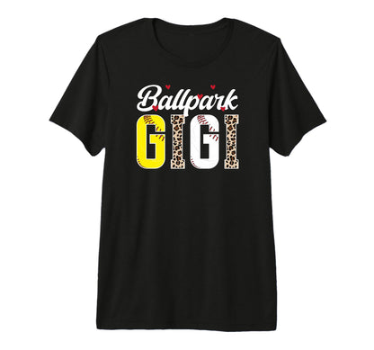 Ballpark Gigi Leopard Baseball Softball T-Shirt - Graphic Print Men Women - T-Shirt, Sweatshirt, Hoodie