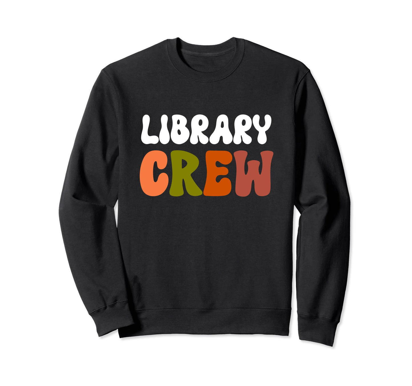 Library Crew Team Matching Boho Sweatshirt - Trendy Graphic for Adults - T-Shirt, Sweatshirt, Hoodie