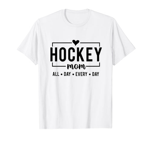 Hockey Mom Game Day Vibes Hockey Sports T-Shirt - Minimalist Print Unisex - T-Shirt, Sweatshirt, Hoodie