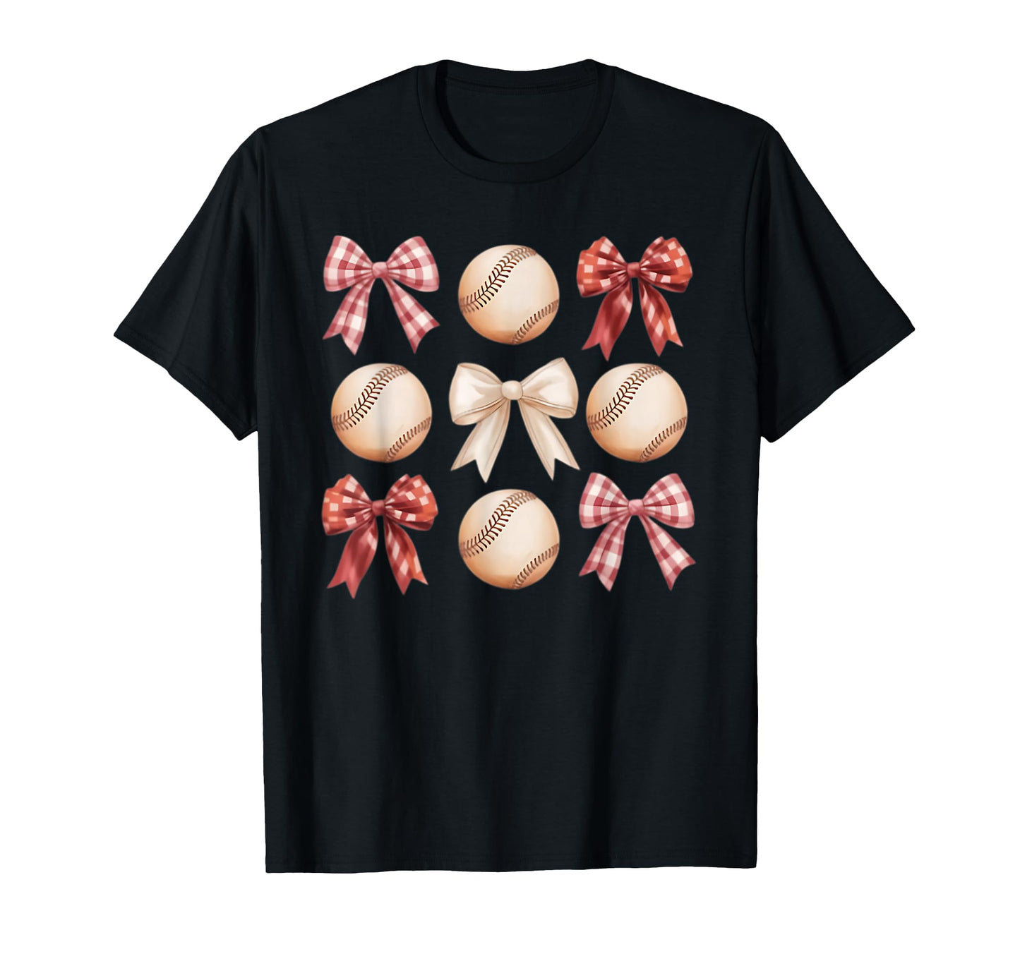 Baseball Coquette Bow Mom Sister T-Shirt - Unique Graphic Unisex - T-Shirt, Sweatshirt, Hoodie