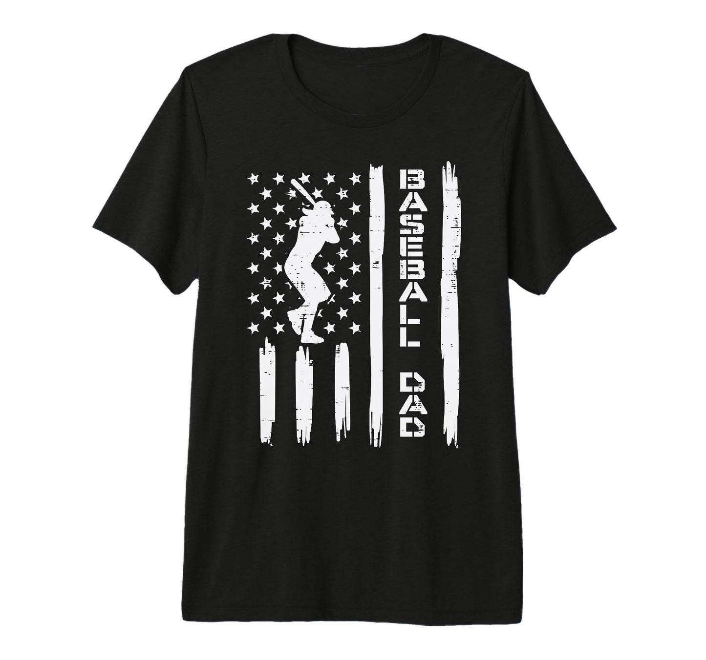Us Flag Baseball Dad Patriotic Coach T-Shirt - Novelty Apparel Men Women - T-Shirt, Sweatshirt, Hoodie