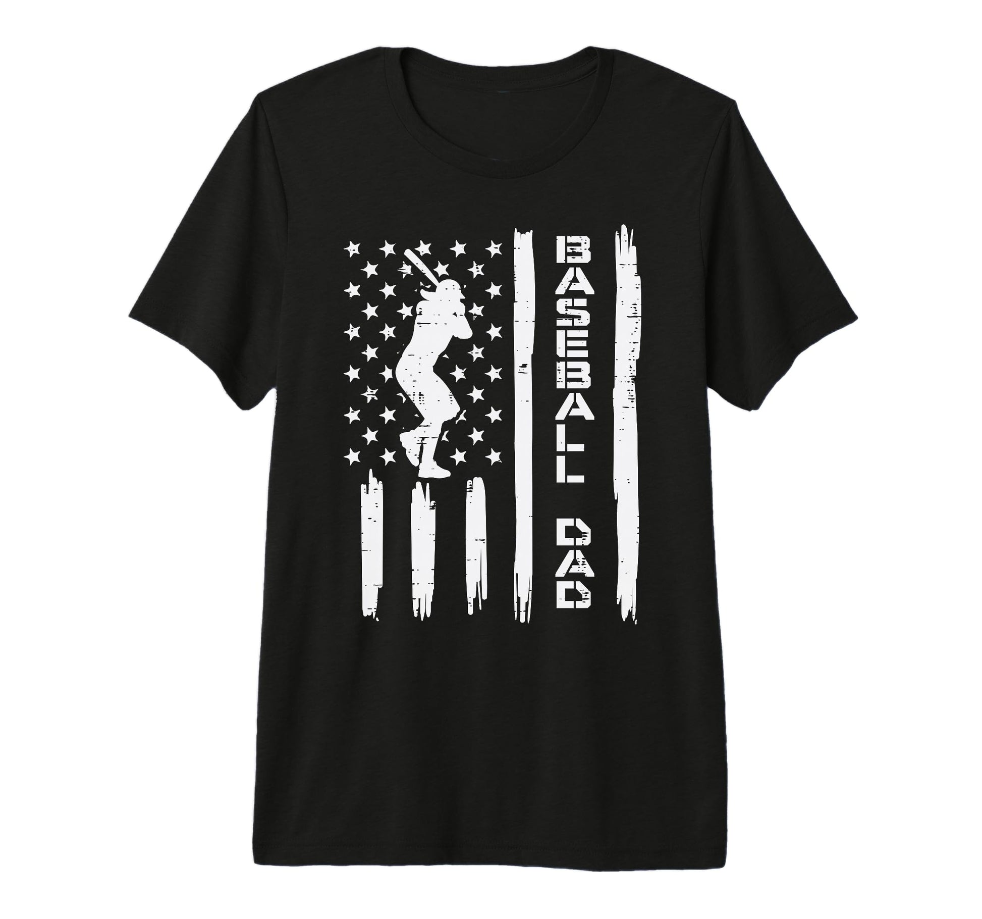 Us Flag Baseball Dad Patriotic Coach T-Shirt - Novelty Apparel Men Women - T-Shirt, Sweatshirt, Hoodie