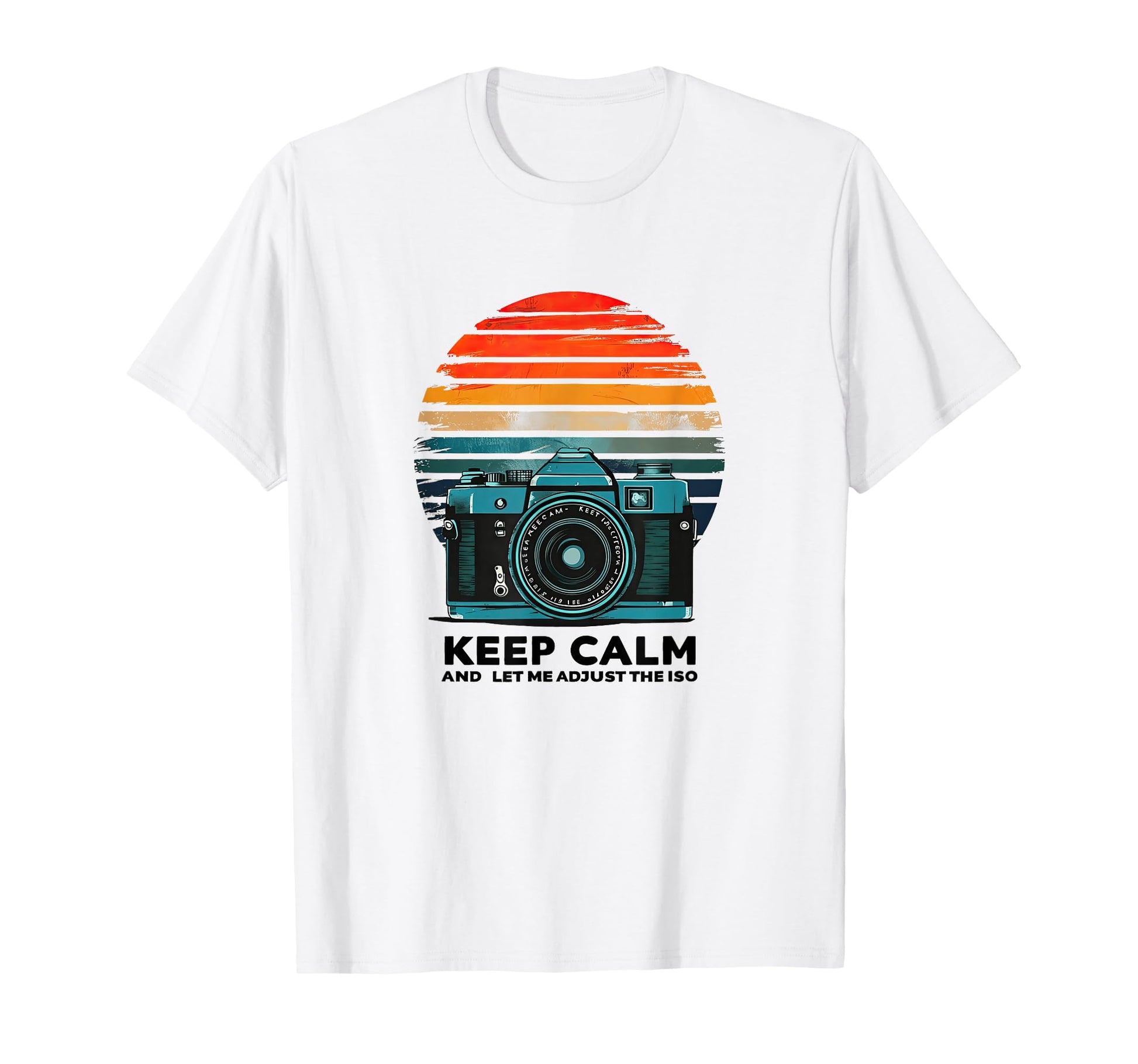 Camera Photography Iso Sunset Aesthetic T-Shirt - Minimalist Print Unisex - T-Shirt, Sweatshirt, Hoodie