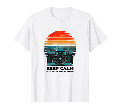Camera Photography Iso Sunset Aesthetic T-Shirt - Minimalist Print Unisex - T-Shirt, Sweatshirt, Hoodie