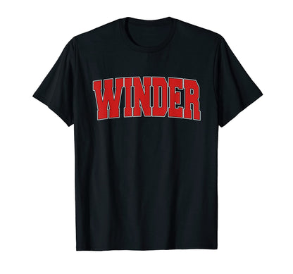 Winder Ga Georgia Varsity Usa T-Shirt - Fun Novelty Design for Adults - T-Shirt, Sweatshirt, Hoodie