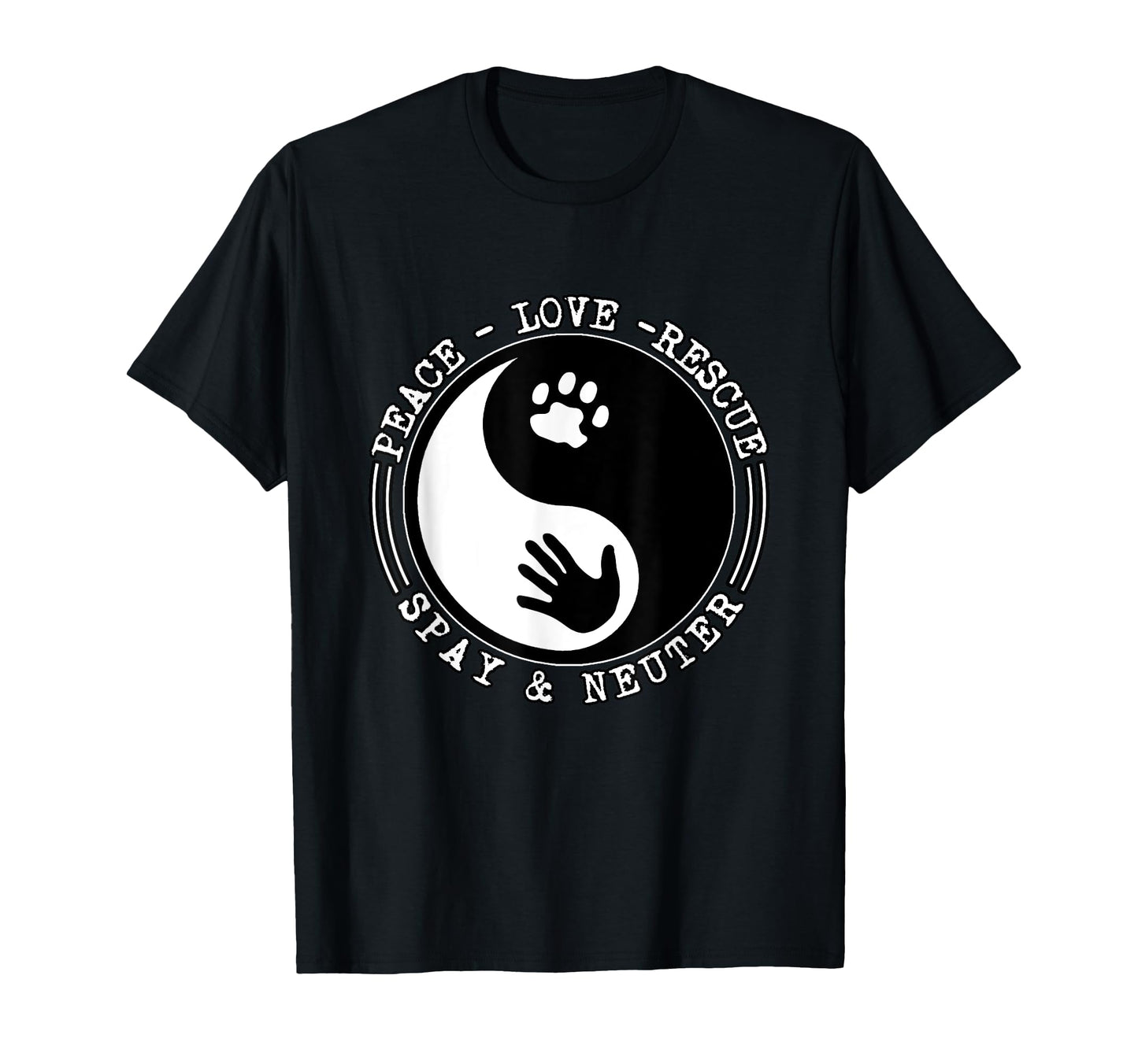 Peace Love Rescue Spay And Neuter T-Shirt - Novelty Apparel Men Women - T-Shirt, Sweatshirt, Hoodie