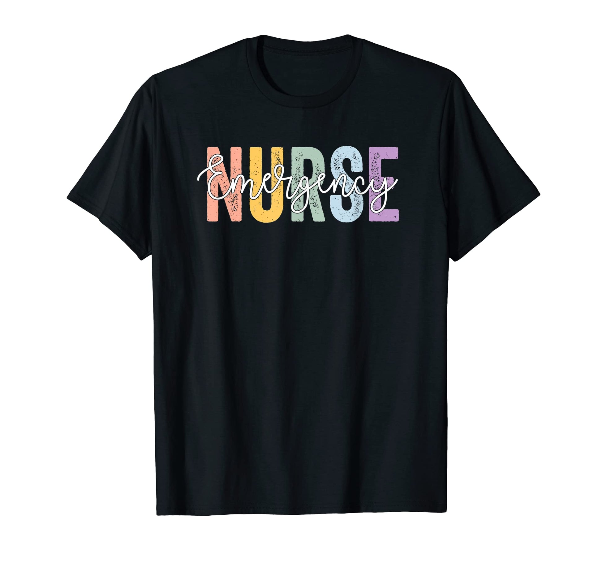 Emergency Nurse Rn Er Nursing Rainbow T-Shirt - Novelty Apparel for Adults - T-Shirt, Sweatshirt, Hoodie