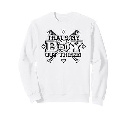 Baseball Mom Dad Thats My Proud Sweatshirt - Aesthetic Graphic for Adults - T-Shirt, Sweatshirt, Hoodie