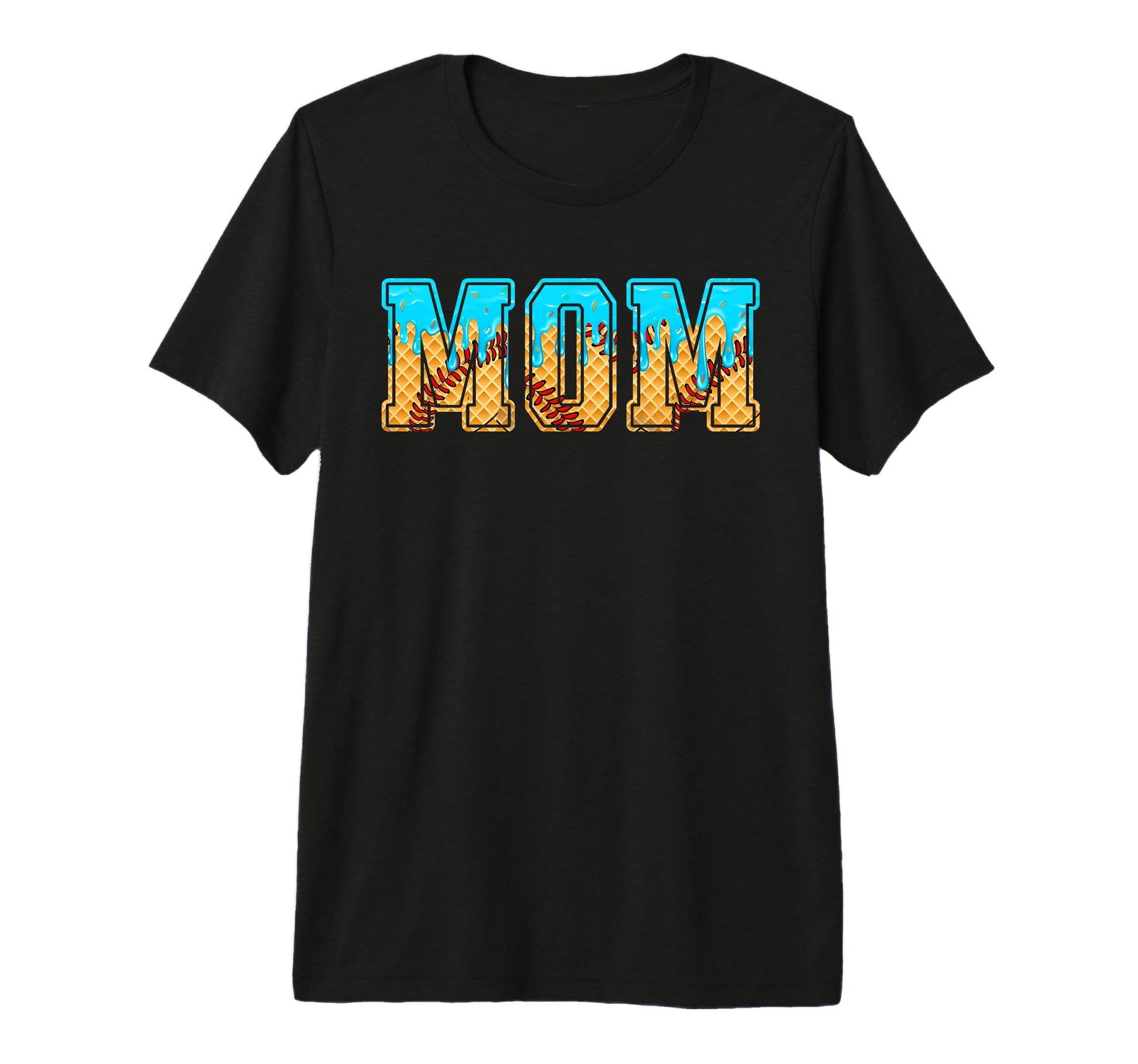 Baseball Mom Funny Mothers Day Ice T-Shirt - Custom Art Print for Adults - T-Shirt, Sweatshirt, Hoodie