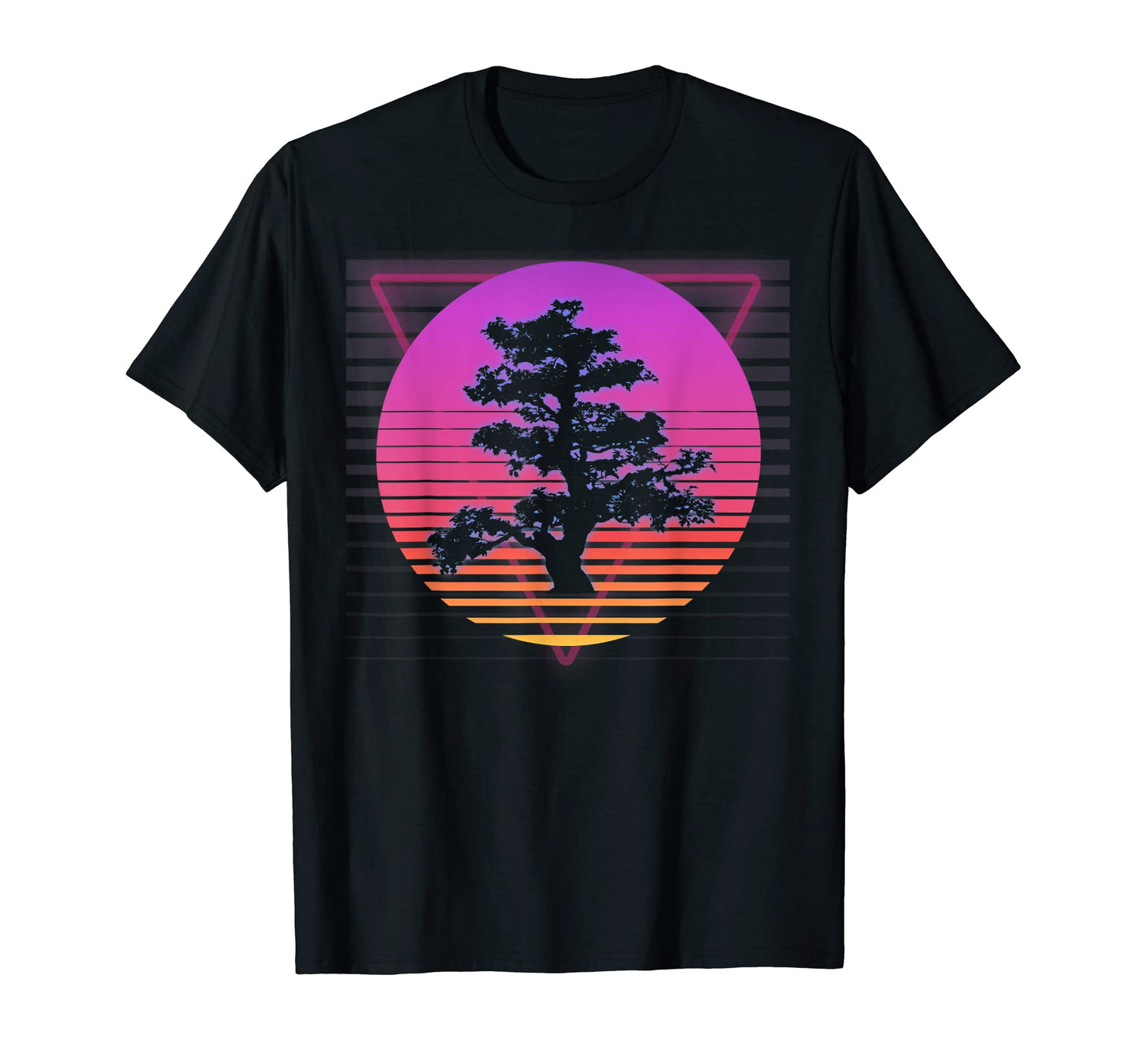 Bonsai Tree Art Japanese Vaporwave T-Shirt - Streetwear Style for Adults - T-Shirt, Sweatshirt, Hoodie