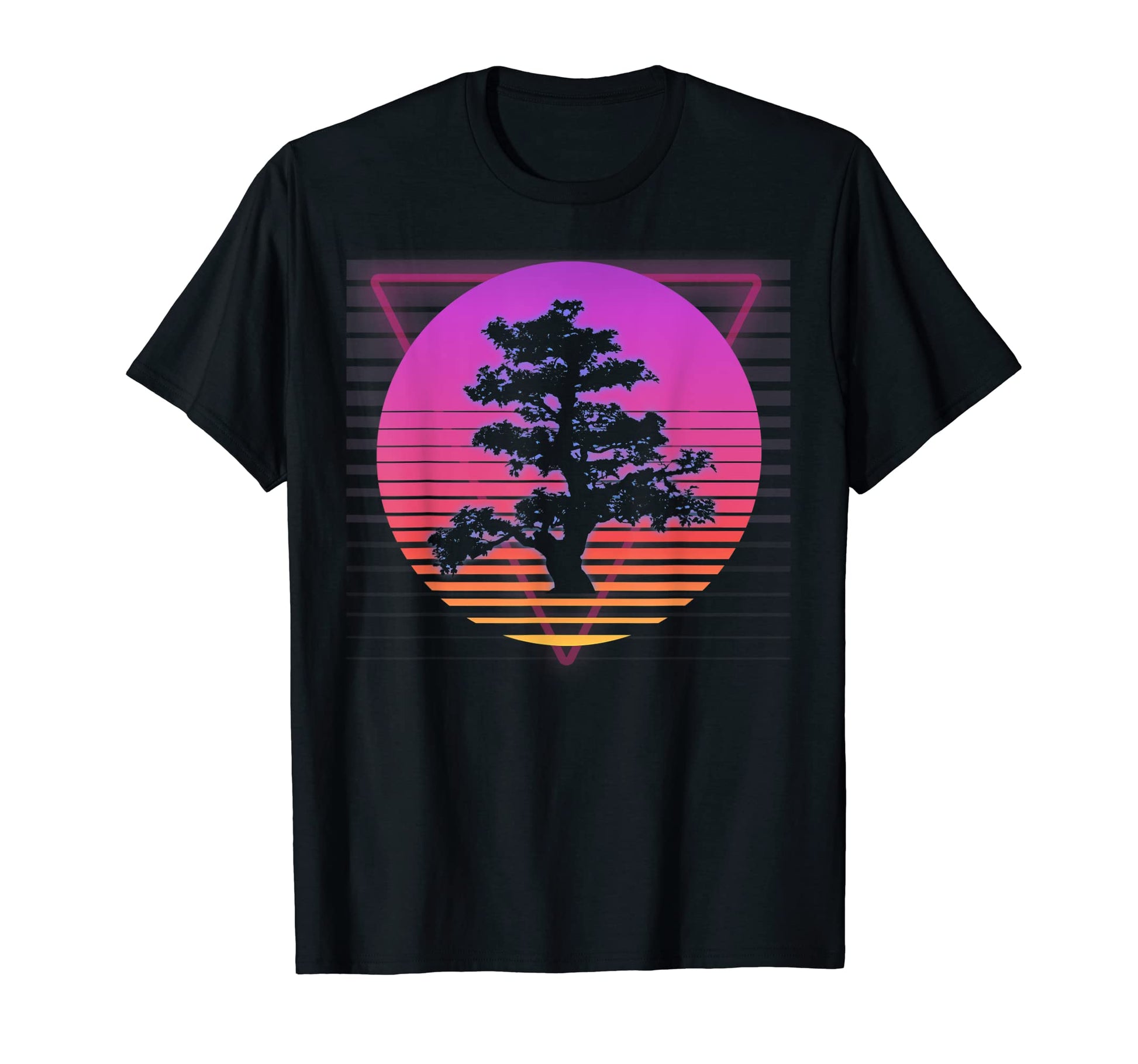 Bonsai Tree Art Japanese Vaporwave T-Shirt - Streetwear Style for Adults - T-Shirt, Sweatshirt, Hoodie