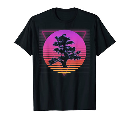 Bonsai Tree Art Japanese Vaporwave T-Shirt - Streetwear Style for Adults - T-Shirt, Sweatshirt, Hoodie