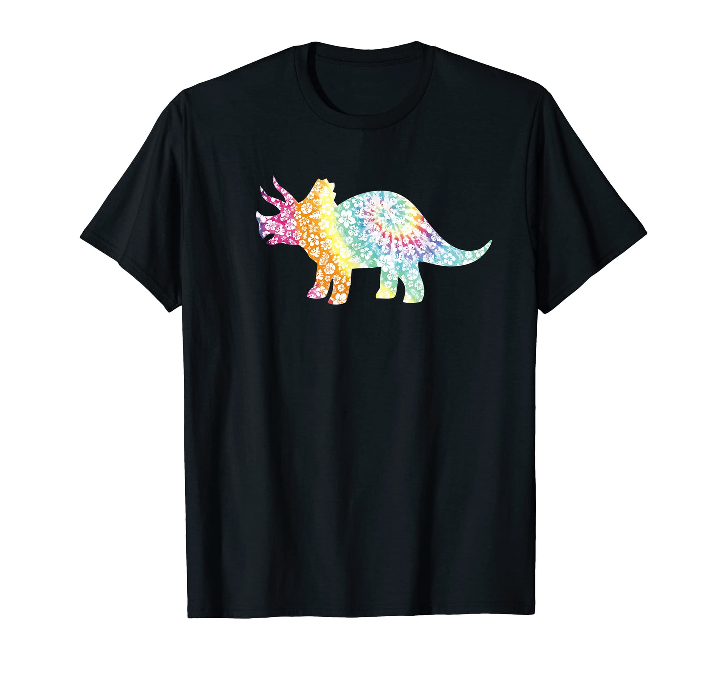 Triceratops Dinosaur Hawaiian T-Shirt - Aesthetic Graphic for Adults - T-Shirt, Sweatshirt, Hoodie