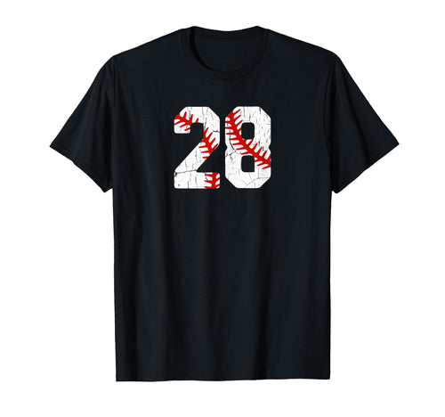Baseball Player Jersey Number 28 28 T-Shirt - Novelty Apparel Men Women - T-Shirt, Sweatshirt, Hoodie