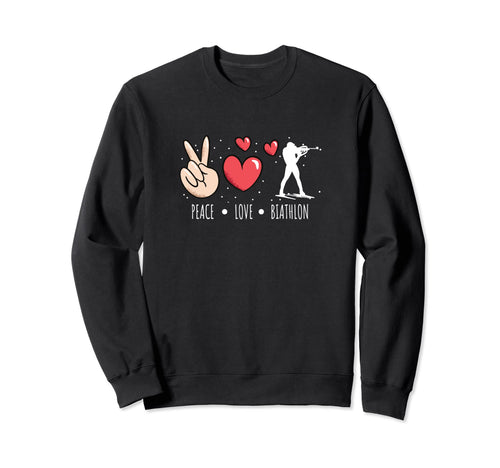 Biathlon Motifs Biathletes And Fans Hoodie - Minimalist Print for Adults - T-Shirt, Sweatshirt, Hoodie