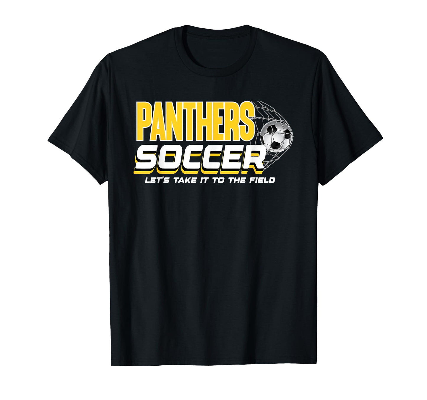 Yellow Panthers Soccer Mom Game Day T-Shirt - Aesthetic Graphic Unisex - T-Shirt, Sweatshirt, Hoodie