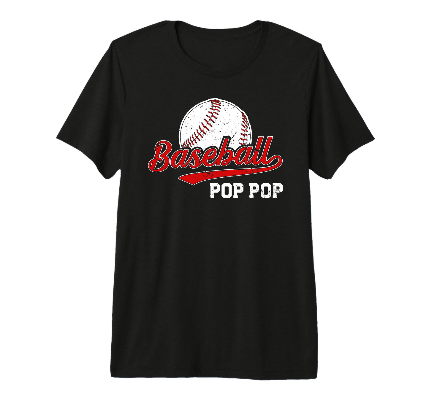 Mens Baseball Pop Pop Baseball Player Pop T-Shirt - Trendy Graphic Unisex - T-Shirt, Sweatshirt, Hoodie