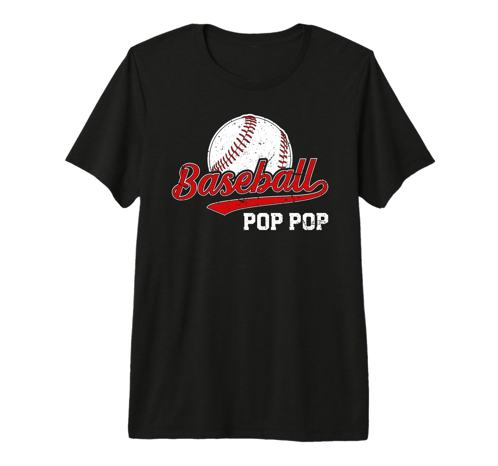 Mens Baseball Pop Pop Baseball Player Pop T-Shirt - Trendy Graphic Unisex - T-Shirt, Sweatshirt, Hoodie
