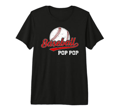 Mens Baseball Pop Pop Baseball Player Pop T-Shirt - Trendy Graphic Unisex - T-Shirt, Sweatshirt, Hoodie