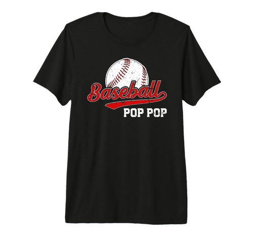 Mens Baseball Pop Pop Baseball Player Pop T-Shirt - Trendy Graphic Unisex - T-Shirt, Sweatshirt, Hoodie