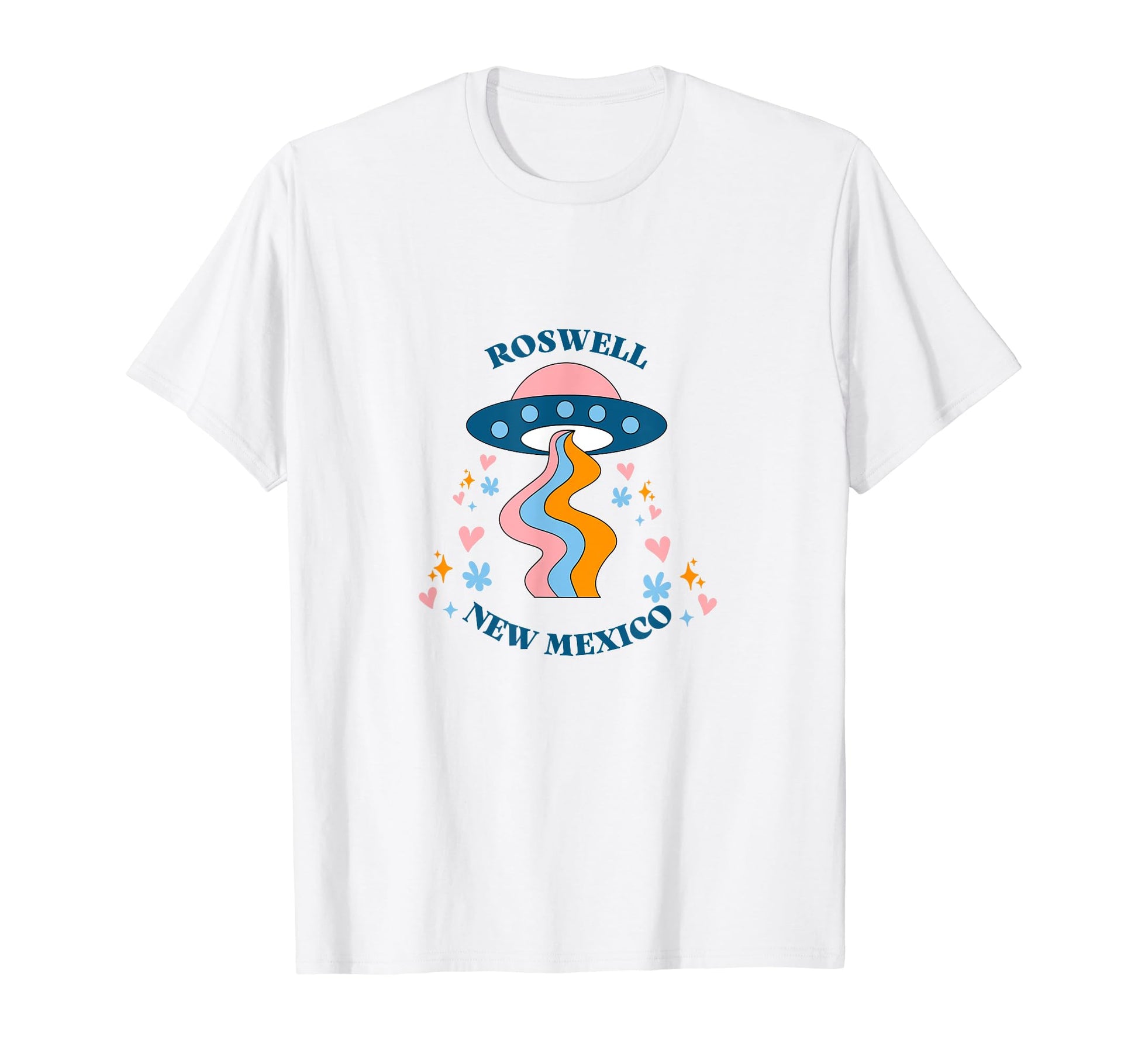Roswell New Mexico Rainbow Ufo T-Shirt - Trendy Graphic Unisex - T-Shirt, Sweatshirt, Hoodie