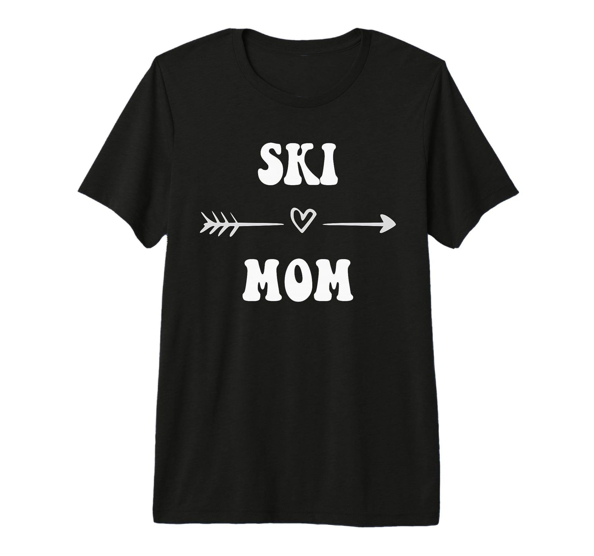 Ski Mom Skier Ski Racer Stylish Sports T-Shirt - Unique Graphic for Adults - T-Shirt, Sweatshirt, Hoodie